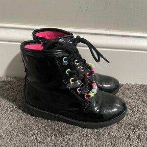 Black kids boots